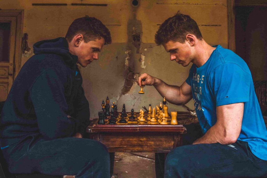 doppelgangers playing chess